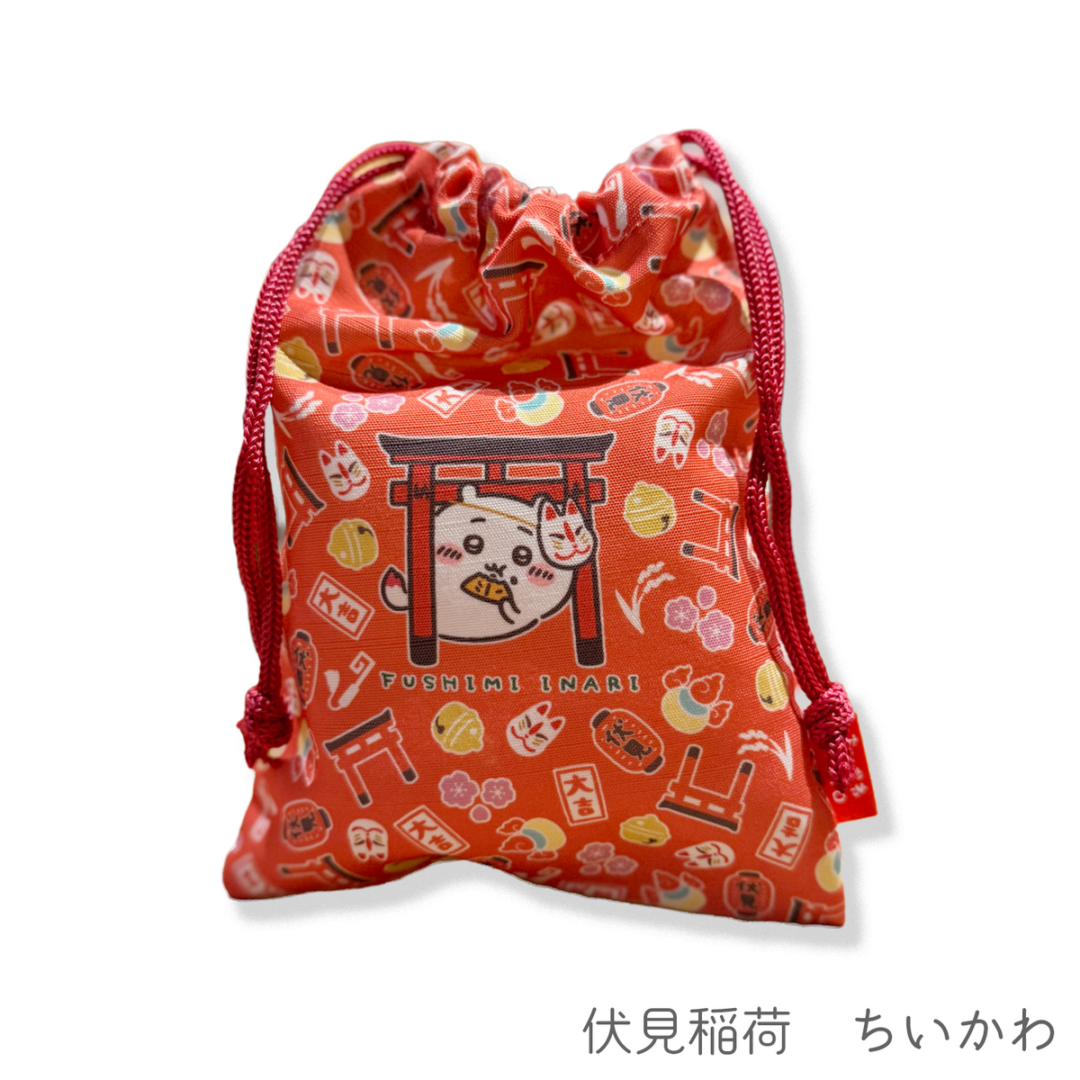 京都限定　ちいかわ巾着　伏見稲荷/舞妓【ネコポス送料込み】