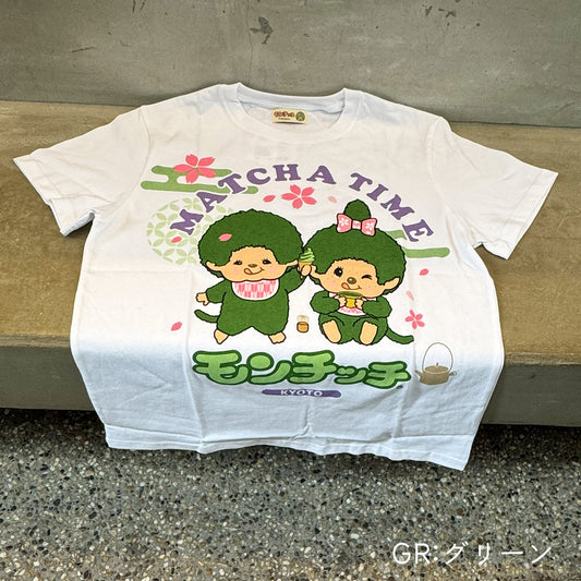 抹茶モンチッチ Tシャツ（GREEN／PINK）