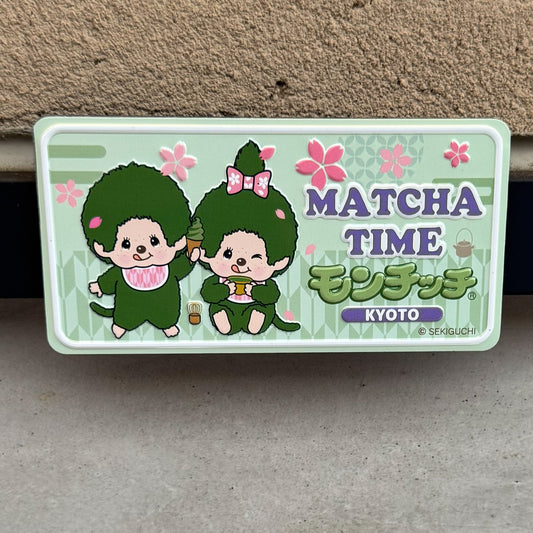 抹茶モンチッチ ナンバープレートマグネット（GREEN／PINK）