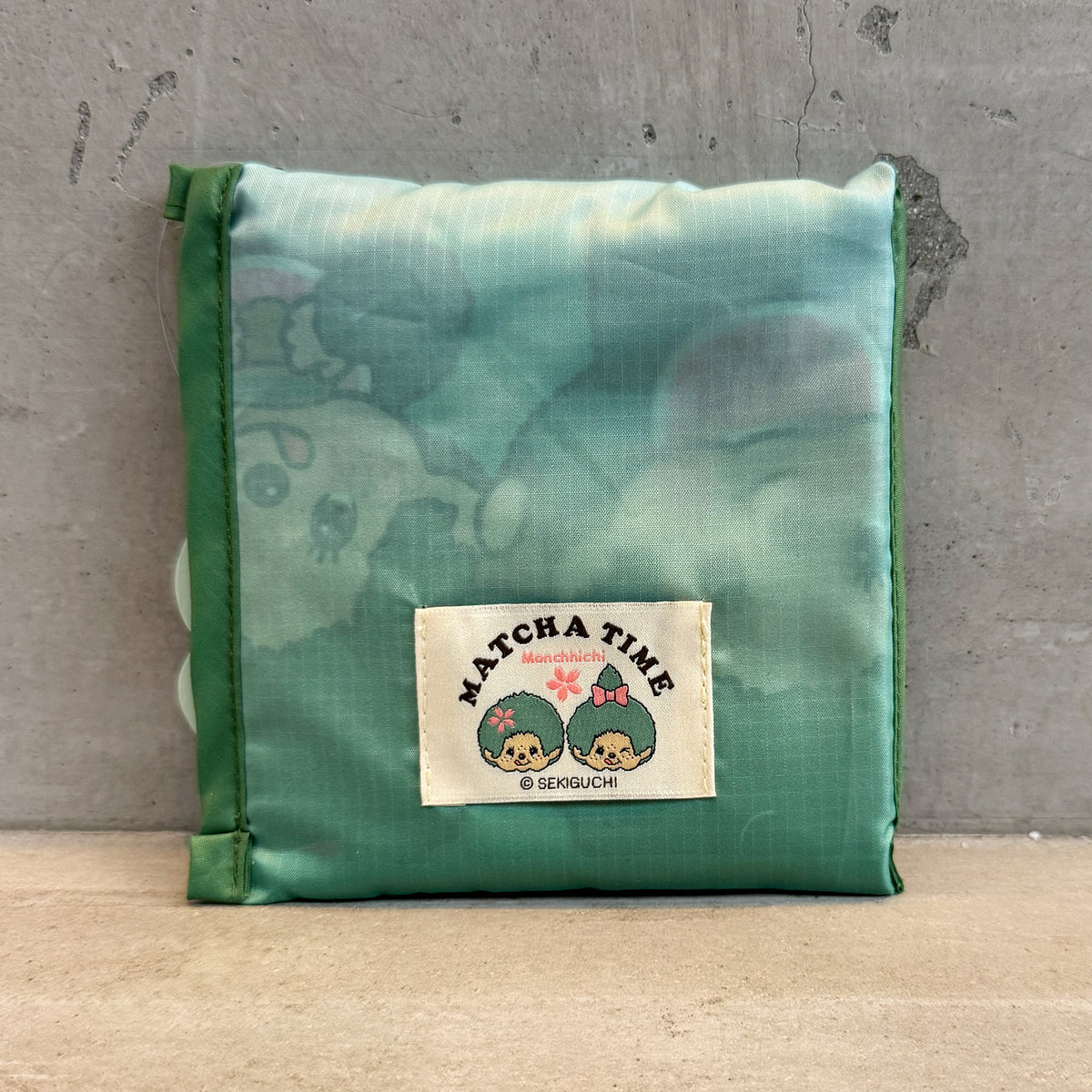 抹茶モンチッチ エコバッグ（GREEN／PINK）
