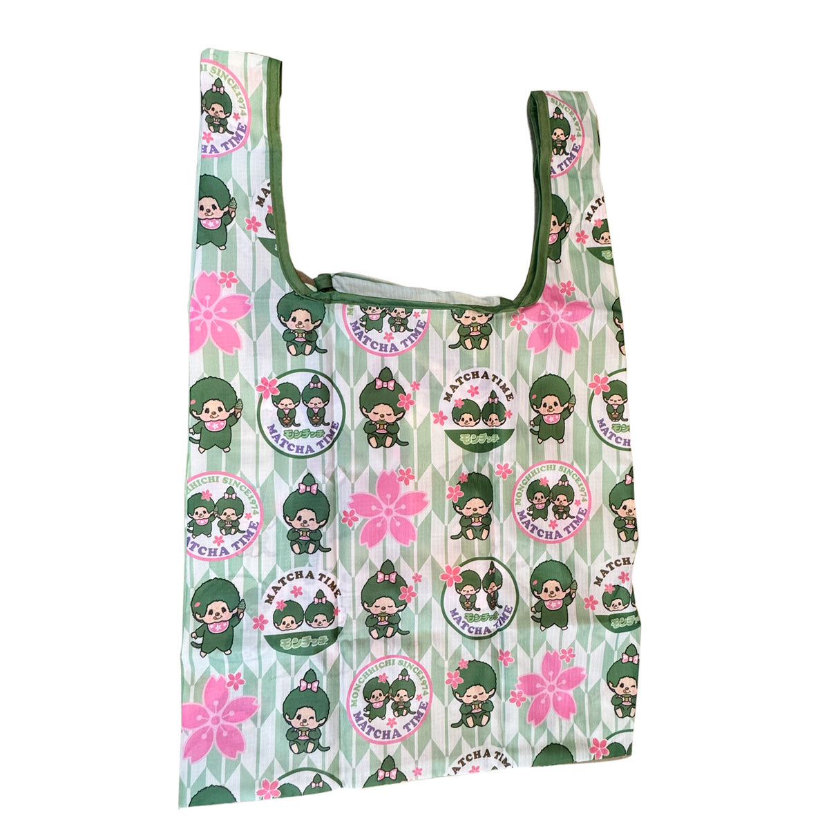 抹茶モンチッチ エコバッグ（GREEN／PINK）
